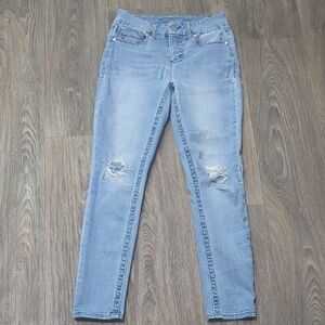 Seven 7 Women's Light Blue Distressed Jeans
